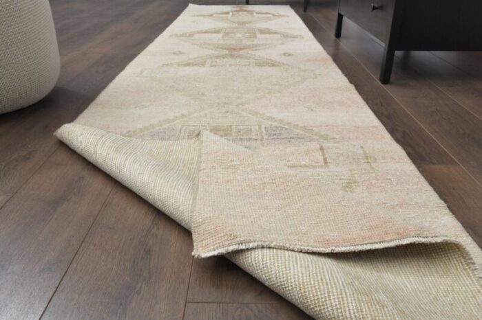 vintage turkish wool runner 1970s 2 1