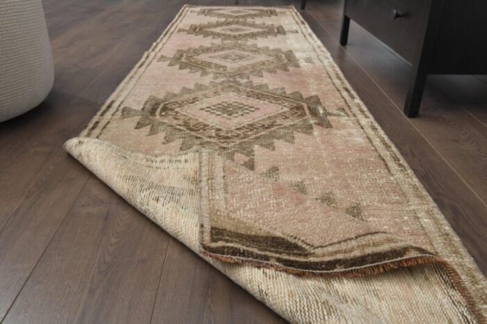 vintage turkish wool runner 1970s 2