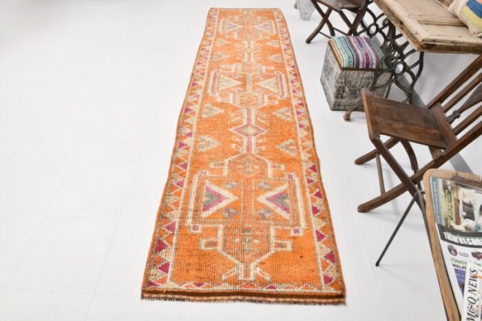 vintage turkish wool runner rug 1 6