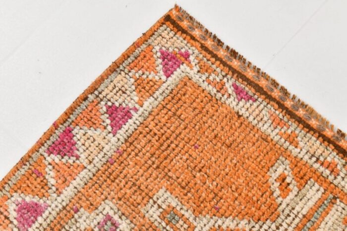 vintage turkish wool runner rug 16