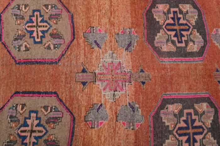 vintage turkish wool runner rug 4 5