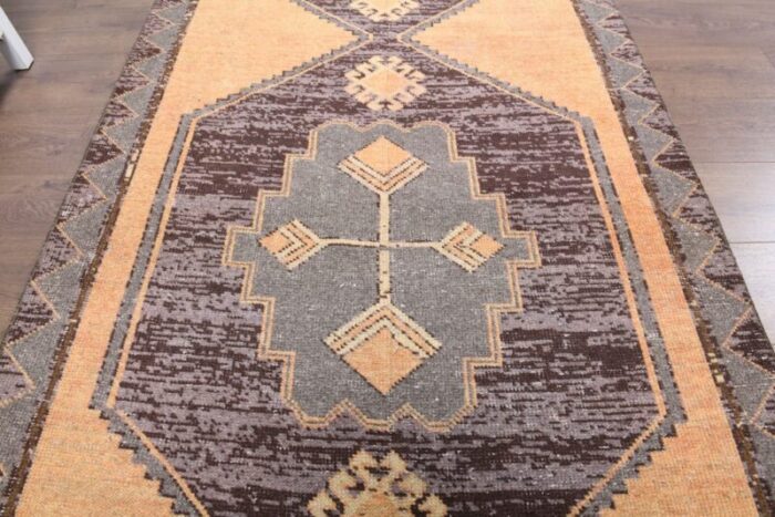 vintage turkish wool runner rug 5 1