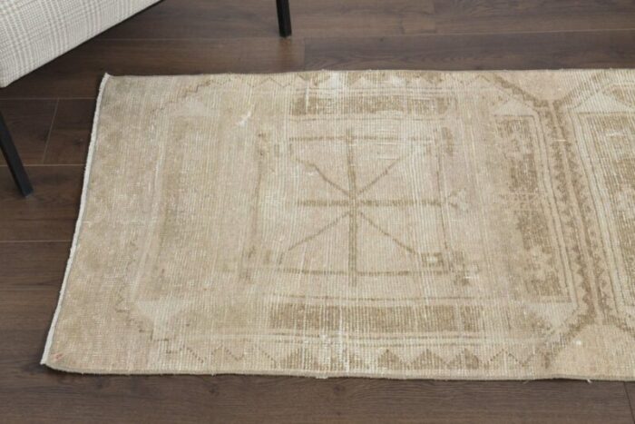 vintage turkish wool runner rug 6 4