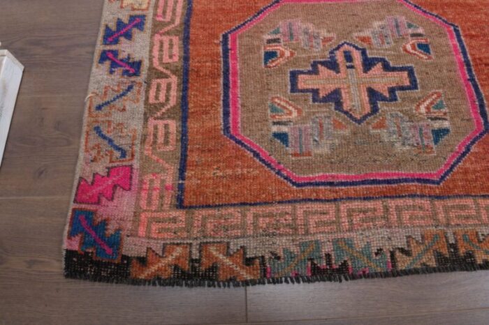 vintage turkish wool runner rug 6 5