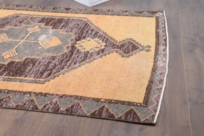 vintage turkish wool runner rug 7 1