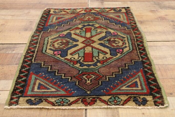 vintage turkish yastik rug 0108 x 0206 1868