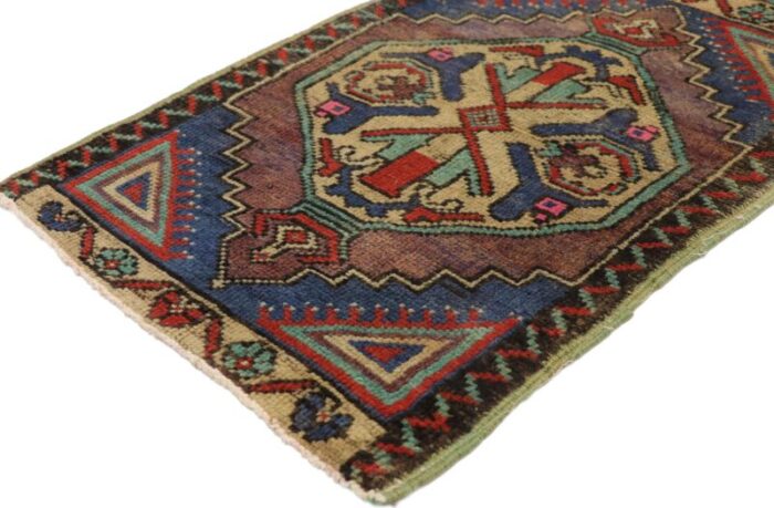 vintage turkish yastik rug 0108 x 0206 3566