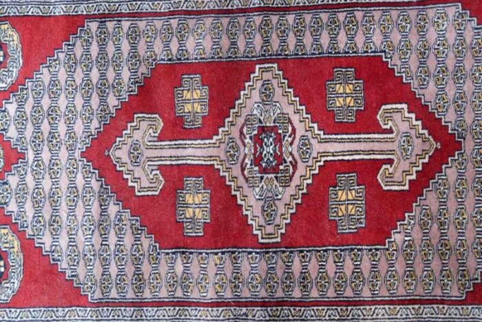 vintage uzbek bukhara rug 1970s 5