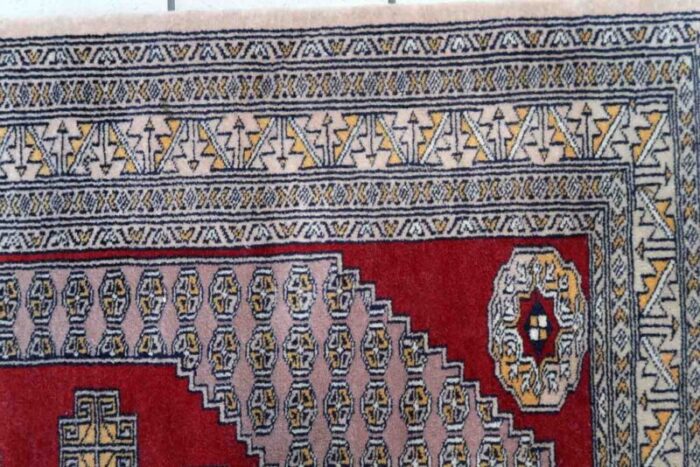 vintage uzbek bukhara rug 1970s 6