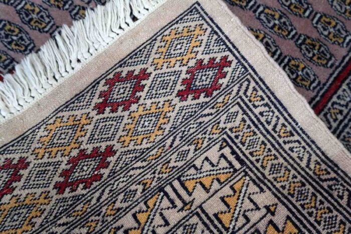 vintage uzbek bukhara rug 1970s 8