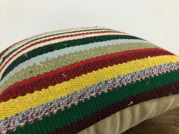 vintage vintage stripe wool cushion 1950s 6959