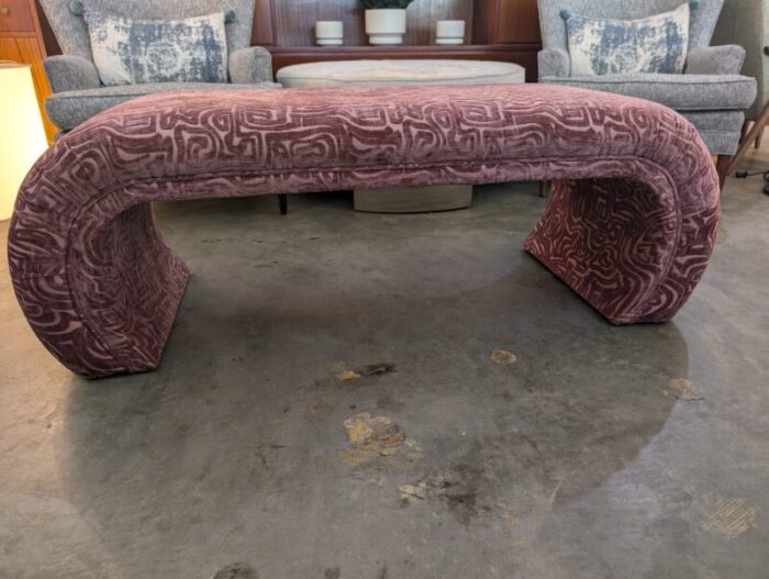 vintage waterfall bench by bernhardt 8162