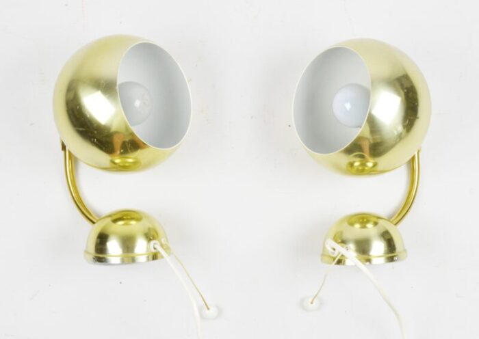 wall lamps sweden 1970s set of 2 0896