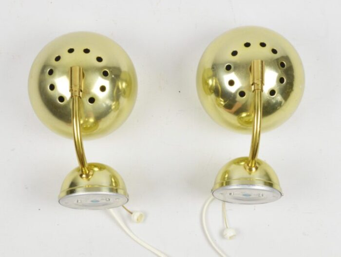 wall lamps sweden 1970s set of 2 9625