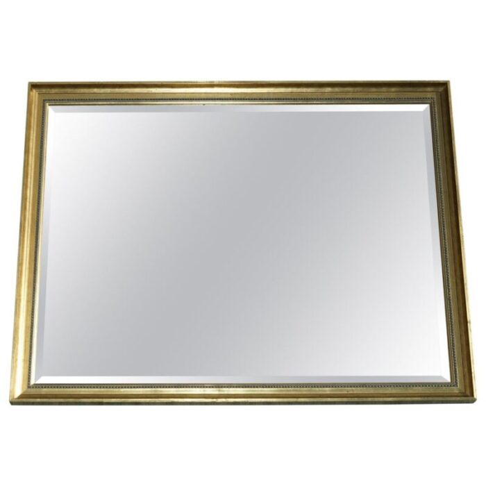 wall mirror with giltwood pine frame and bevelled edge glass plate 1