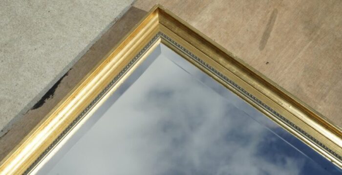 wall mirror with giltwood pine frame and bevelled edge glass plate 4