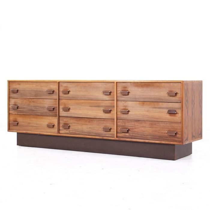 westnofa mid century danish rosewood lowboy dresser 7629