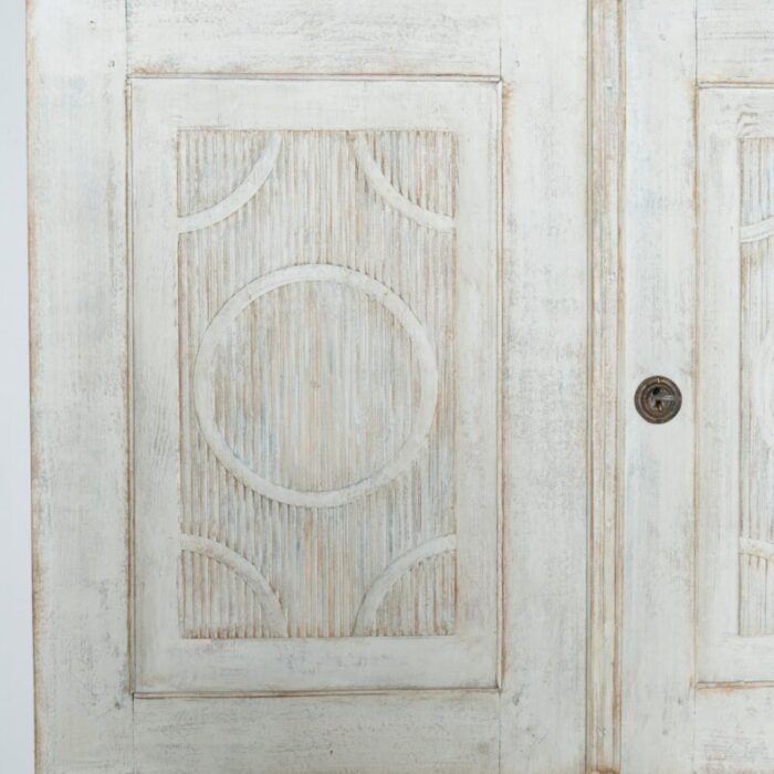 white painted swedish pine secretary circa 1820 40 7096