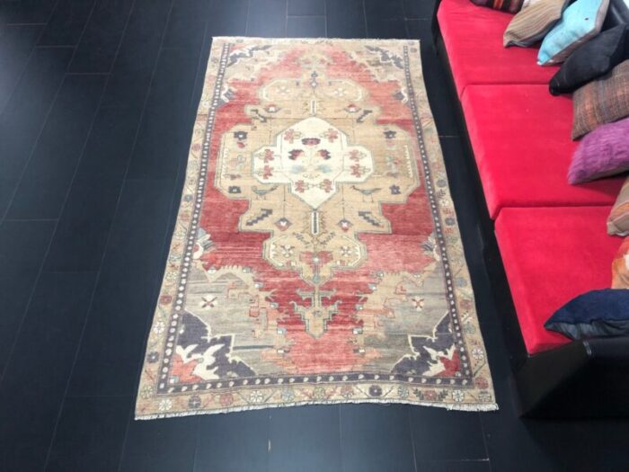 wool hand knotted oushak rug 2