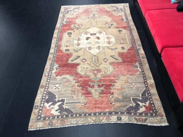 wool hand knotted oushak rug 3