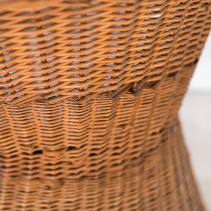 woven wicker armchair 1960s 5249