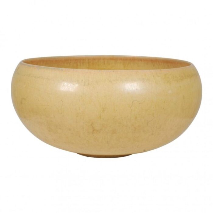 yellow stoneware bowl from saxbo 1