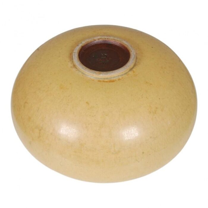 yellow stoneware bowl from saxbo 4