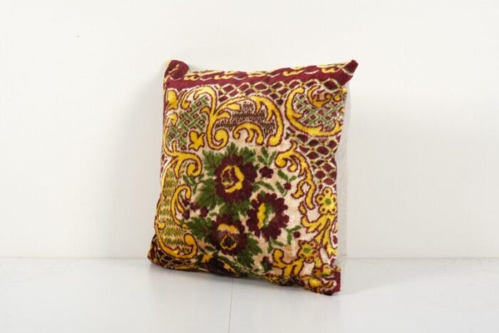 yellow velvet cushion cover 2010s 2